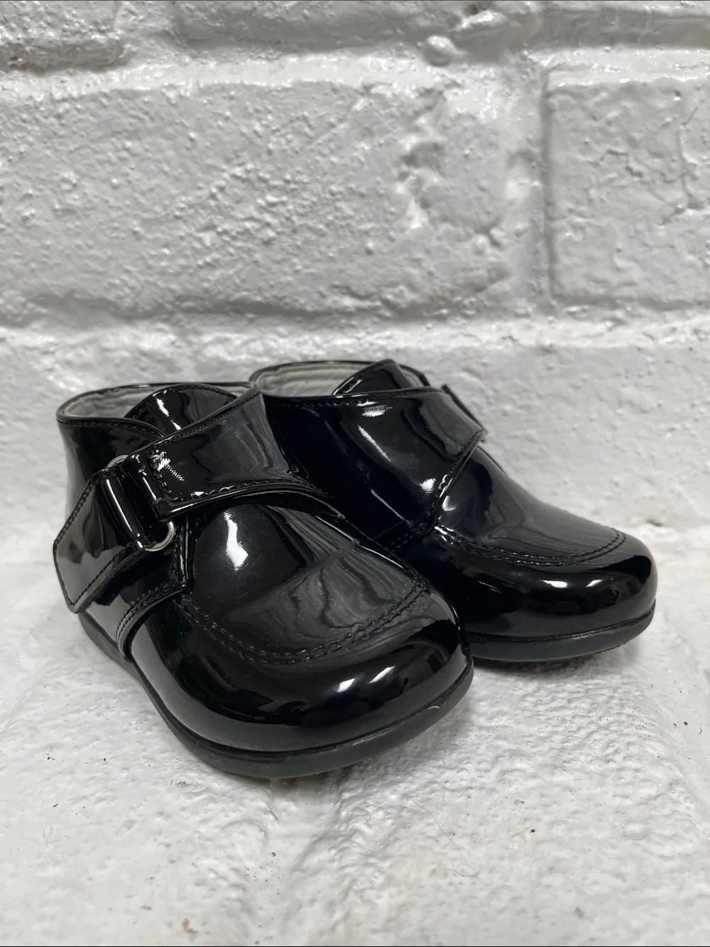 Josmo Black Patent Strap Dress Shoes